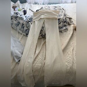 skims cotton jersey foldover pant